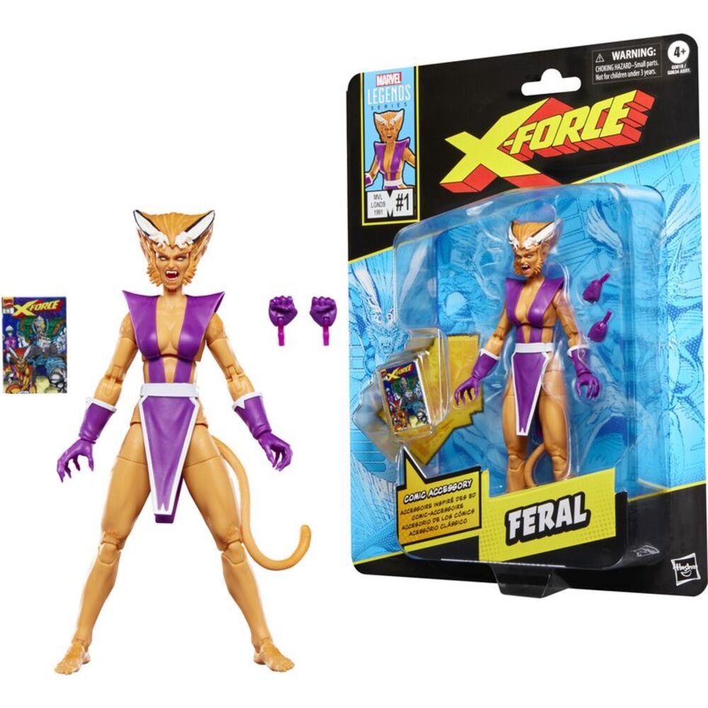 X-Force - Marvel Legends - Comics-Inspired Feral Action Figure  COLLECTIBLES